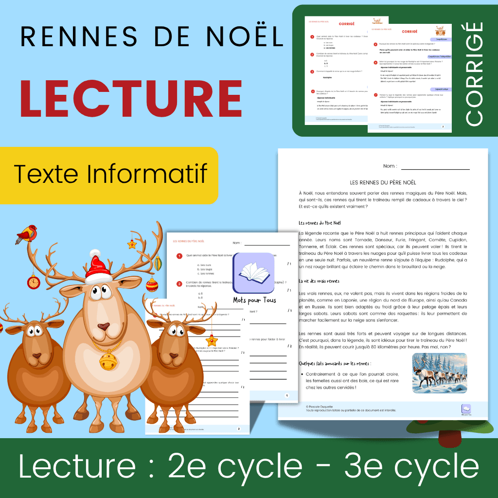 Texte Noël 2e cycle 3e cycle - Rennes Père Noël