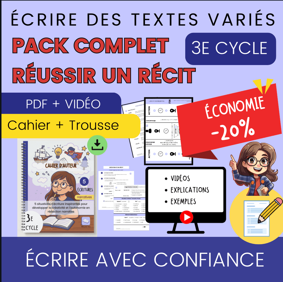 Pack Réussir un récit - 3e cycle
