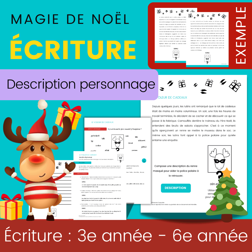 Écriture Noël 2e cycle - Décrire personnage