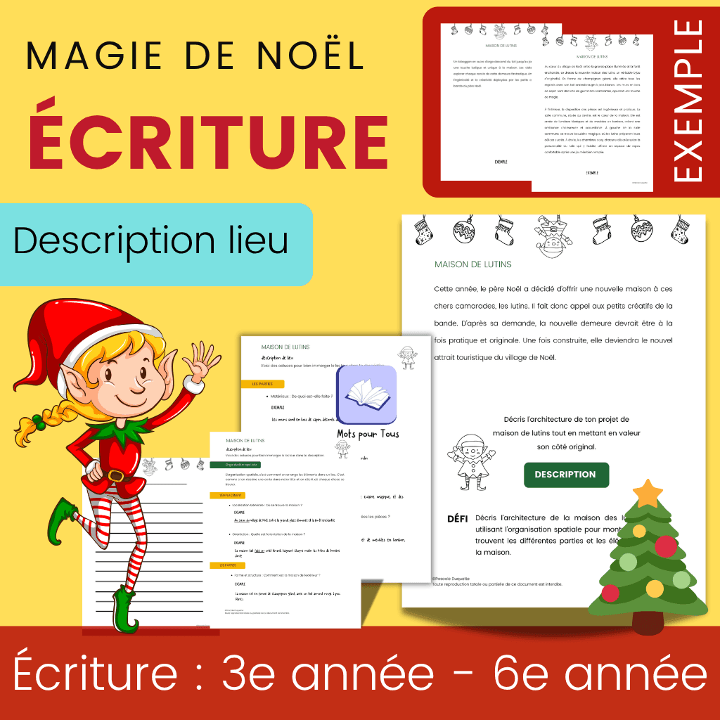 Écriture Noël 2e cycle - Lutins de Noël